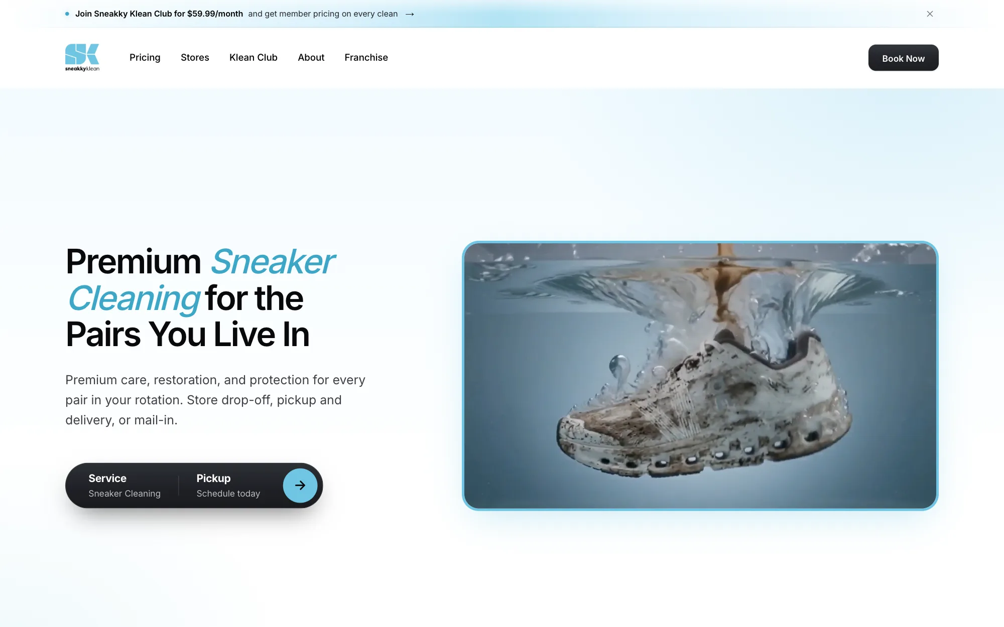 Sneakky Klean website